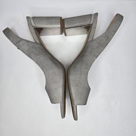 Alfani Florraa Vapor Liz Open Toe Slingback Metal Block Heel Size 10.5 - Picture 10 of 12